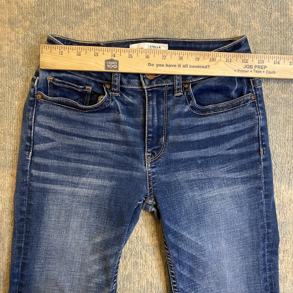 BKE Stella Jeans Womens 25x31.5 Medium Wash Blue Mid Rise Slim Bootcut Denim - Picture 5 of 14